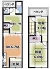 高柳7丁目テラスの間取り画像