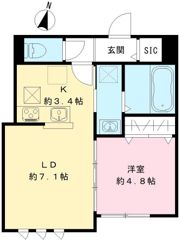 スレイベル井の頭【IOT賃貸】の間取り画像