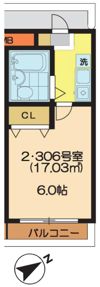 バーミリオン市川の間取り画像