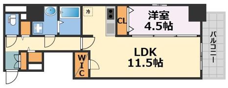 S-RESIDENCE阿波座bouncyの間取り画像