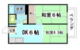 ハイツ筒尾 Aの間取り画像