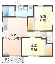上谷貸家の間取り画像