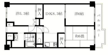 ジュネシオン平井の間取り画像