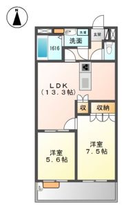URBAN HILLS SAITOⅡの間取り画像