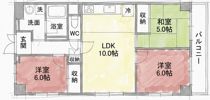 日商岩井緑地公園マンションの間取り画像