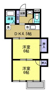 ヴィラ東川口の間取り画像