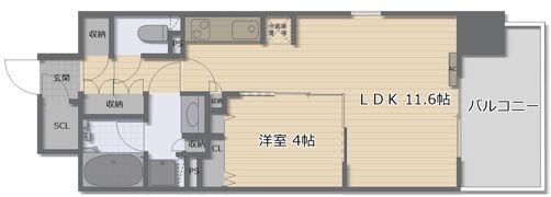 Vievle靭公園Qの間取り画像