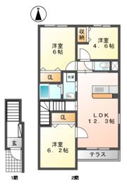 Moa・Luce18の間取り画像