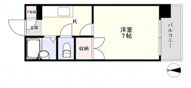 シャトレ平田の間取り画像