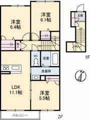 シャーメゾン響の間取り画像