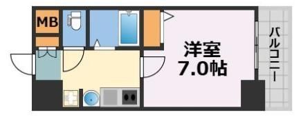 エステムコート難波サウスプレイスの間取り画像