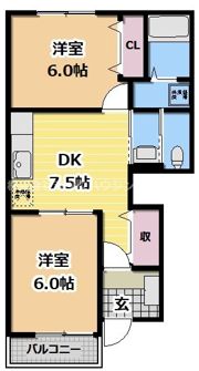 クラール東郷の間取り画像