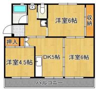 ビレッジハウス本城4号棟の間取り画像