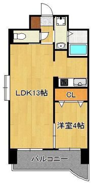 戸畑駅前銀座ビルの間取り画像