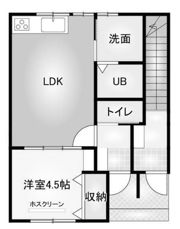 カンパニア西の土居弐番館の間取り画像