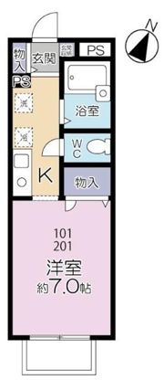 コンフォートAの間取り画像