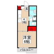 ハイツカワダの間取り画像