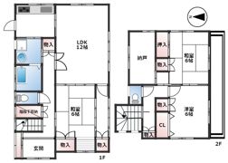 沢口町13-3貸家の間取り画像
