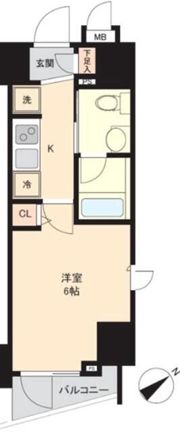 クレイシア品川東大井の間取り画像