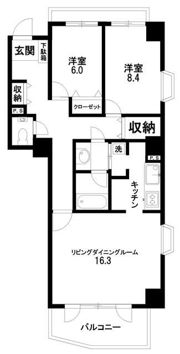 ヴィラアイレックス奥沢の間取り画像
