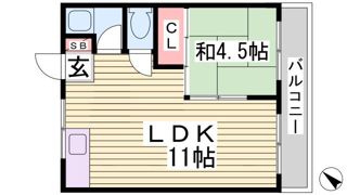 楠六住宅の間取り画像