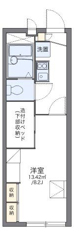 レオパレスミヤビの間取り画像