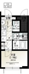 ソルナクレイシア二子玉川の間取り画像