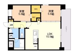 S－RESIDENCE半道橋achieveの間取り画像