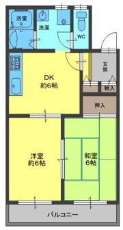 サンハイツの間取り画像