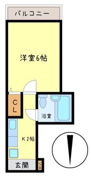 ヒルズ焼山の間取り画像