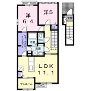 サンリット梶原Ⅰの間取り画像