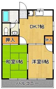 エクセラン・ド・タケノB棟の間取り画像