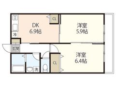南観音レジデンスの間取り画像