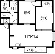 グリーンピアAの間取り画像