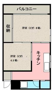 ルピナスかつらぎB棟の間取り画像