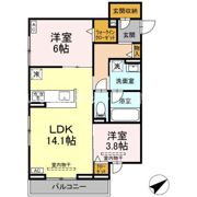 D crest中原の間取り画像