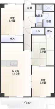 ラモール苗代の間取り画像