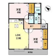 ハピネス Ⅱ Aの間取り画像