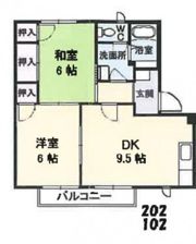 フレグランス川本B棟の間取り画像