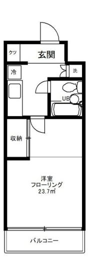 ルミエール西荻 402号室の間取り画像