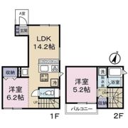 下落合4丁目テラスハウスの間取り画像