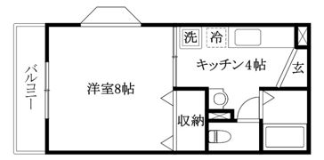 カレンハイツの間取り画像