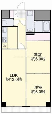 コロニアルリビング西島田ウエストタワーの間取り画像