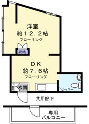 藤田マンションの間取り画像