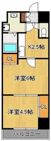 アヴィニールNo.5の間取り画像