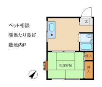 まつやコーポの間取り画像