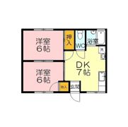 コーポあさひの間取り画像