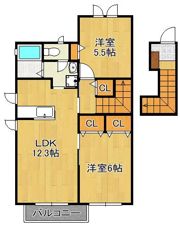 ブランシェ幸神B・C棟の間取り画像