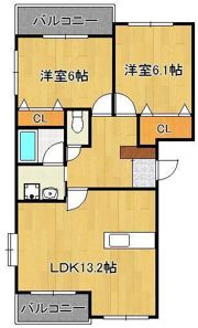 ファインメゾン上の原の間取り画像