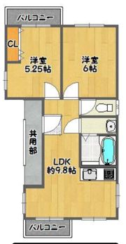 R＇S COURT（アールズコート）の間取り画像